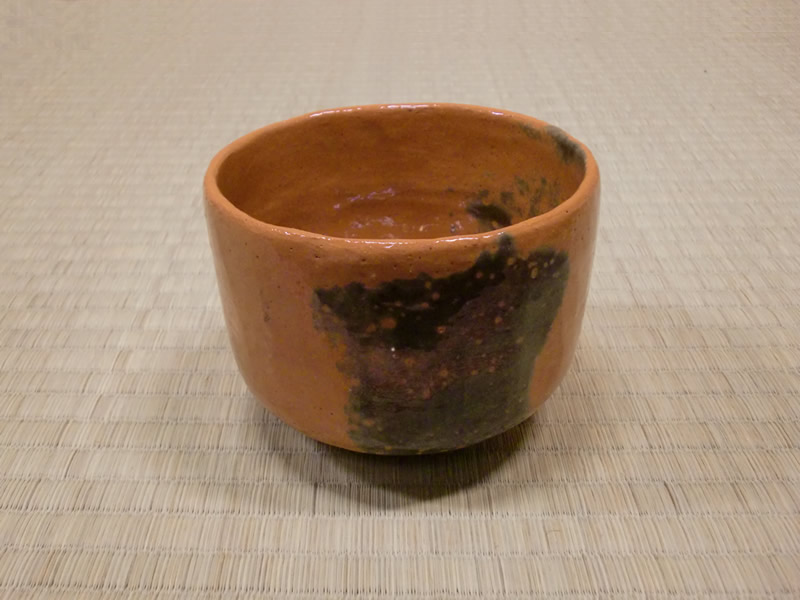 RAKU Tokunyu AKA CHAWAN(red tea bowl) named “SETSUGEKKA” with box guaranteed by the fifteenth RAKU Kichizaemon, RAKU Ryonyu and Genshitsu