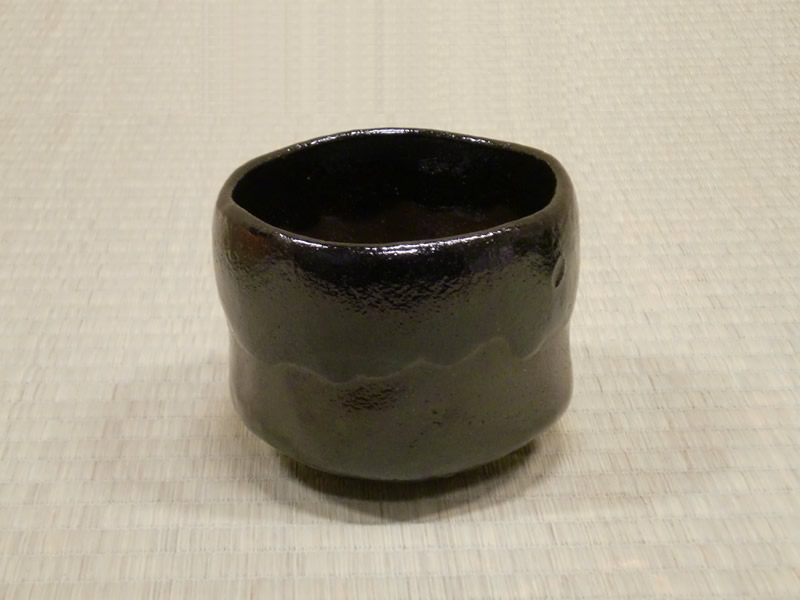 The fifteenth RAKU Kichizaemon KURO CHAWAN(black tea bowl), named “YAMAJI”